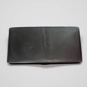 Loewe Anagram Logo long Bifold Wallet made in spain Mens/Womens